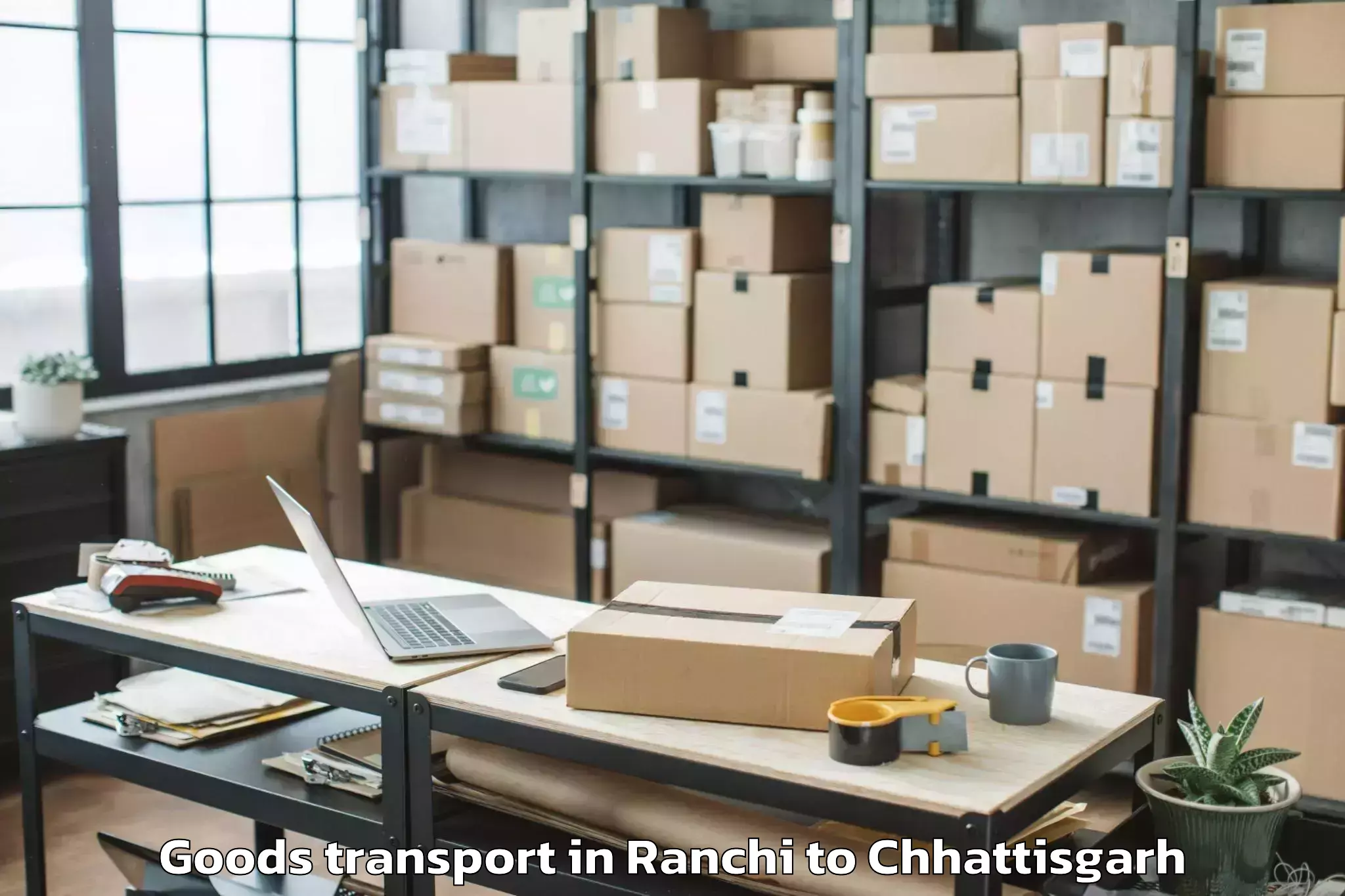 Top Ranchi to Chhattisgarh Kamdhenu Vishwavi Goods Transport Available